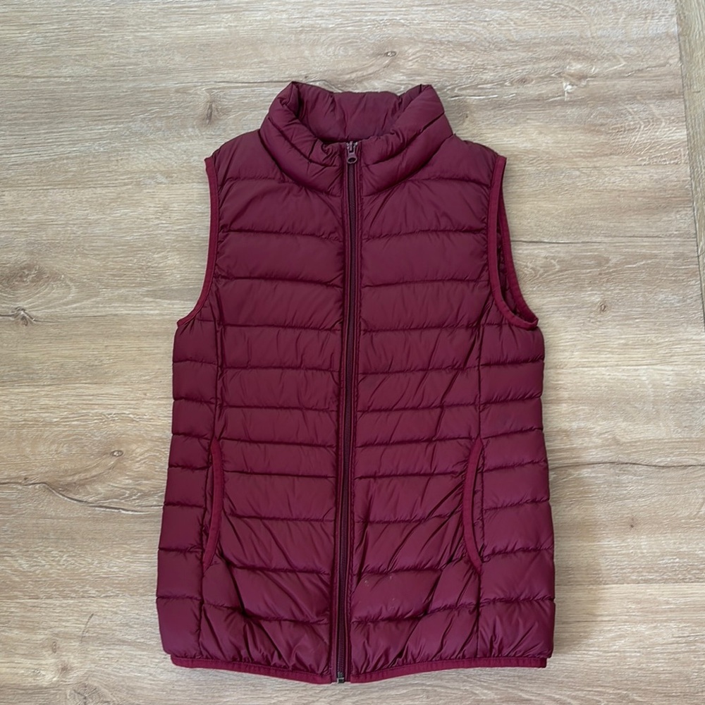 United Colors Of Benetton Red Quilted Puffer Vest